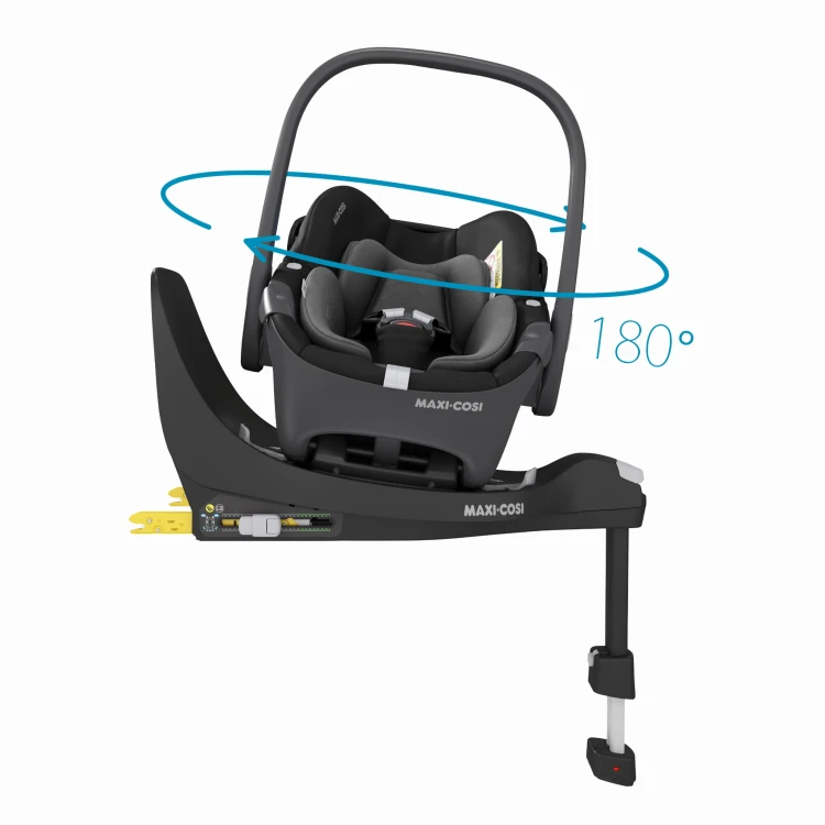 Maxi Cosi Pebble 360 możliwość obracania na bazie FamilyFix 360 ISOFIX.jpg