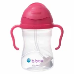 B.BOX Bidon ze słomką 240ml 6m+ malinowy 502