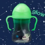 B.BOX Bidon ze słomką 240ml 6m+ glow in the dark 232