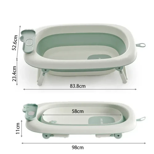 wanienka-skladana-z-termometrem-zielona-babyhood-12126020834359.webp