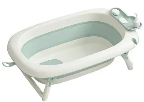 wanienka-skladana-z-termometrem-zielona-babyhood-92482622768248.webp