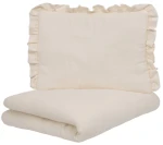 Infantilo Komplet pościeli muślinowej z wypełnieniem 90x120 ecru