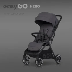EasyGo Wózek spacerowy HERO Clody Gray - wyprzedaż ekspozycji
