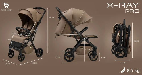 future-design-wózek-spacerowy-x-ray-pro-caffe-latte