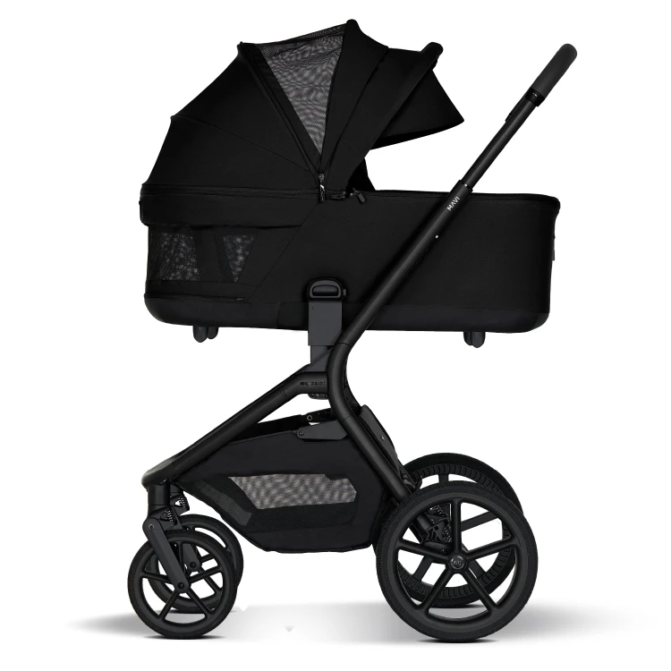 my-junior-wózek-dziecięcy-2-w-1-mavi-pure-black- gondola-ze-stelażem