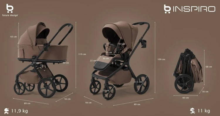 Inspiro-future-design-wózek-dziecięcy-2w1-mokka-wymiary.webp
