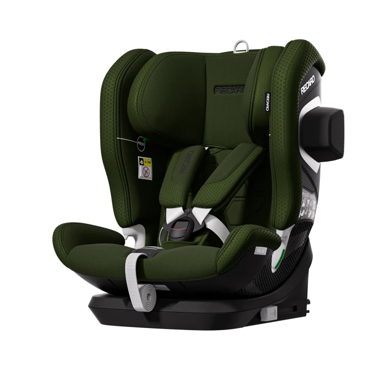 Recaro-Velix-1-Epic-Green-fotelik-uniwersalny---widok-po-skosie-z-zalozona-oslona-boczna.webp